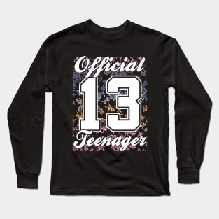 13. birthday Official teenager Girl Long Sleeve T-Shirt